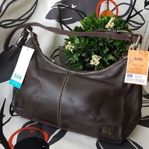 NWT The Sak Dark Brown Leather Handbag